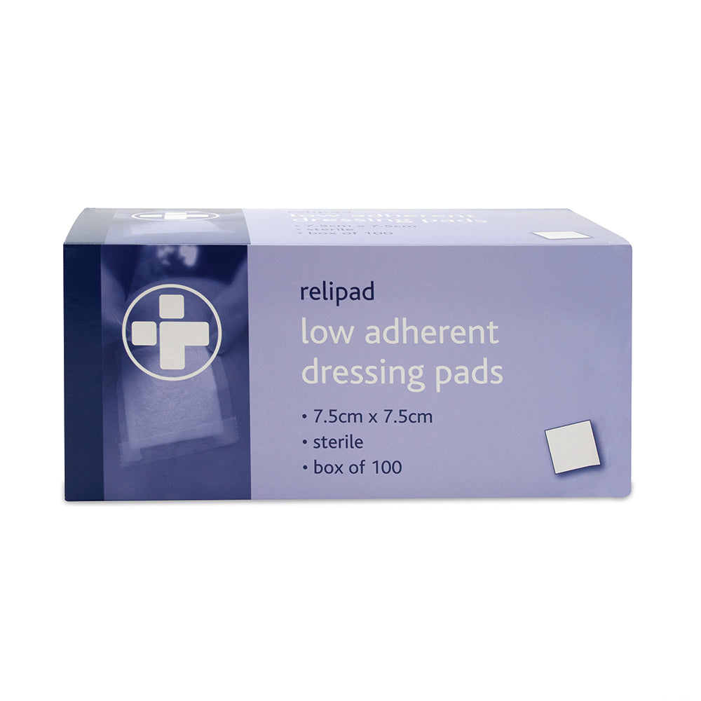 Relipad Low Adherent Dressing Pads - 7.5cm x 7.5cm - G&M Medical Supply