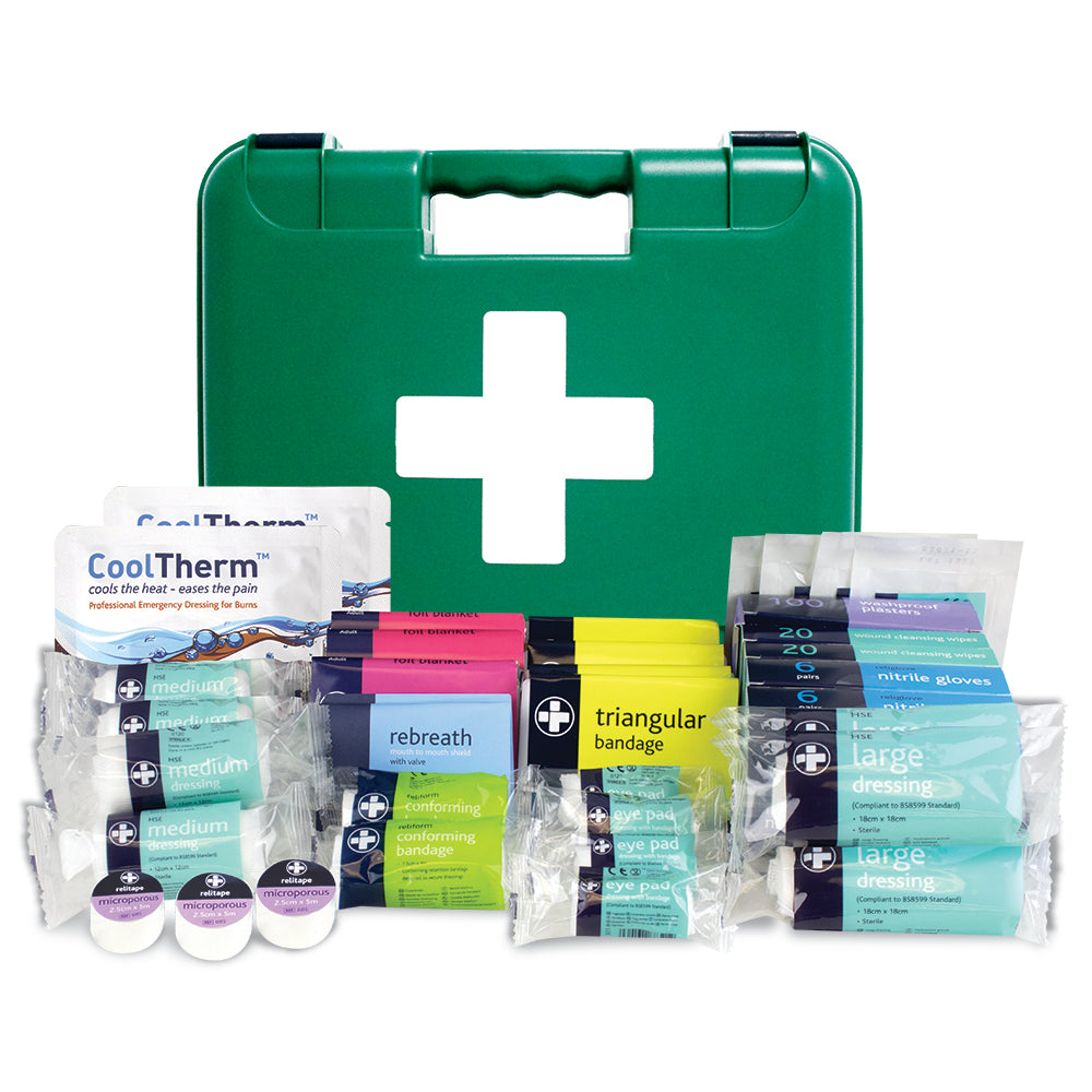 Workplace BS8599-1 First Aid Kit - Large - Titan Box - Large - Green - G&M Medical Supply
