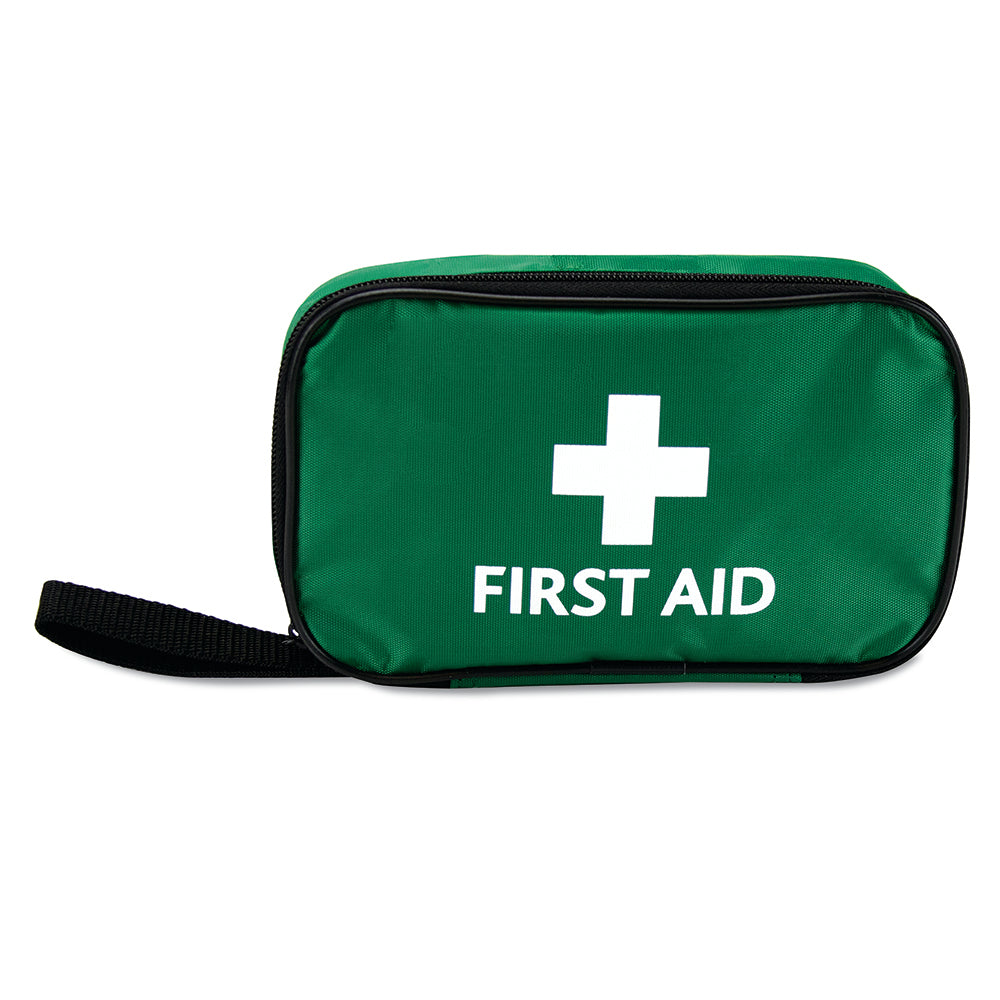 HSE 1 Person First Aid Kit - Travel Pouch - One Size - Green - G&M Medical Supply