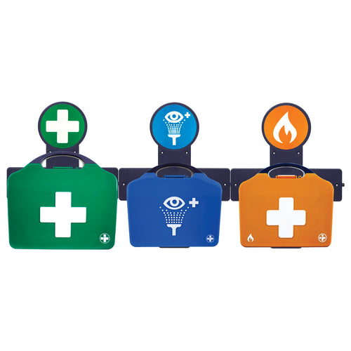 AuraPoint - 3 Unit Point - Large BS8599-1 First Aid Kit, Eyewash Station and Burns Kit - G&M Medical Supply