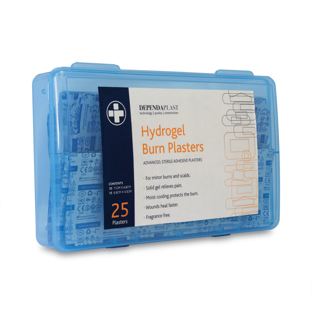 Reliburn - Protective Burn Plasters - Assorted - Blue - Box of 25 - G&M Medical Supply