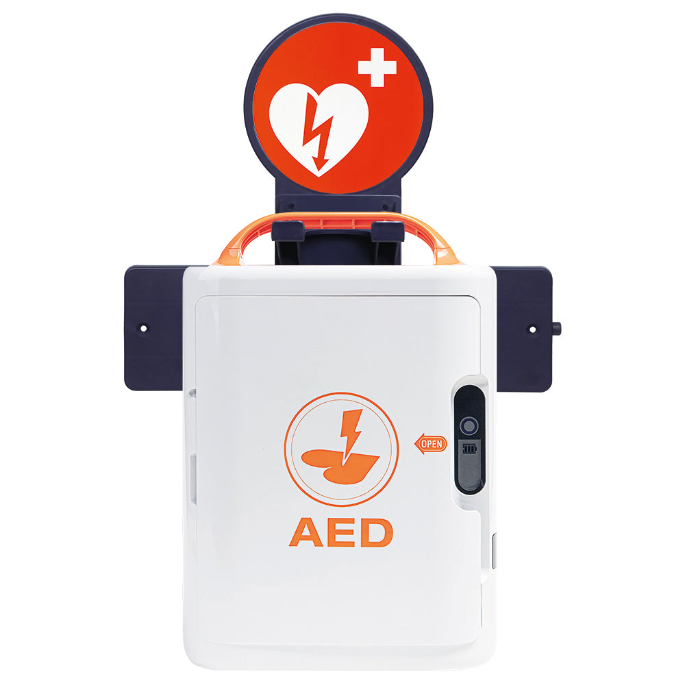 AuraPoint Mediana A16 Pro HeartOn (English/Welsh/Polish) SEMI AUTOMATIC Emergency Defibrillator Station - G&M Medical Supply