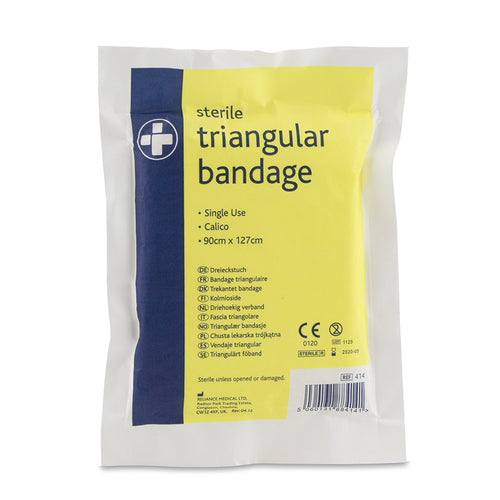 Calico Triangular Bandage - 90 x 127cm - Sterile - G&M Medical Supply
