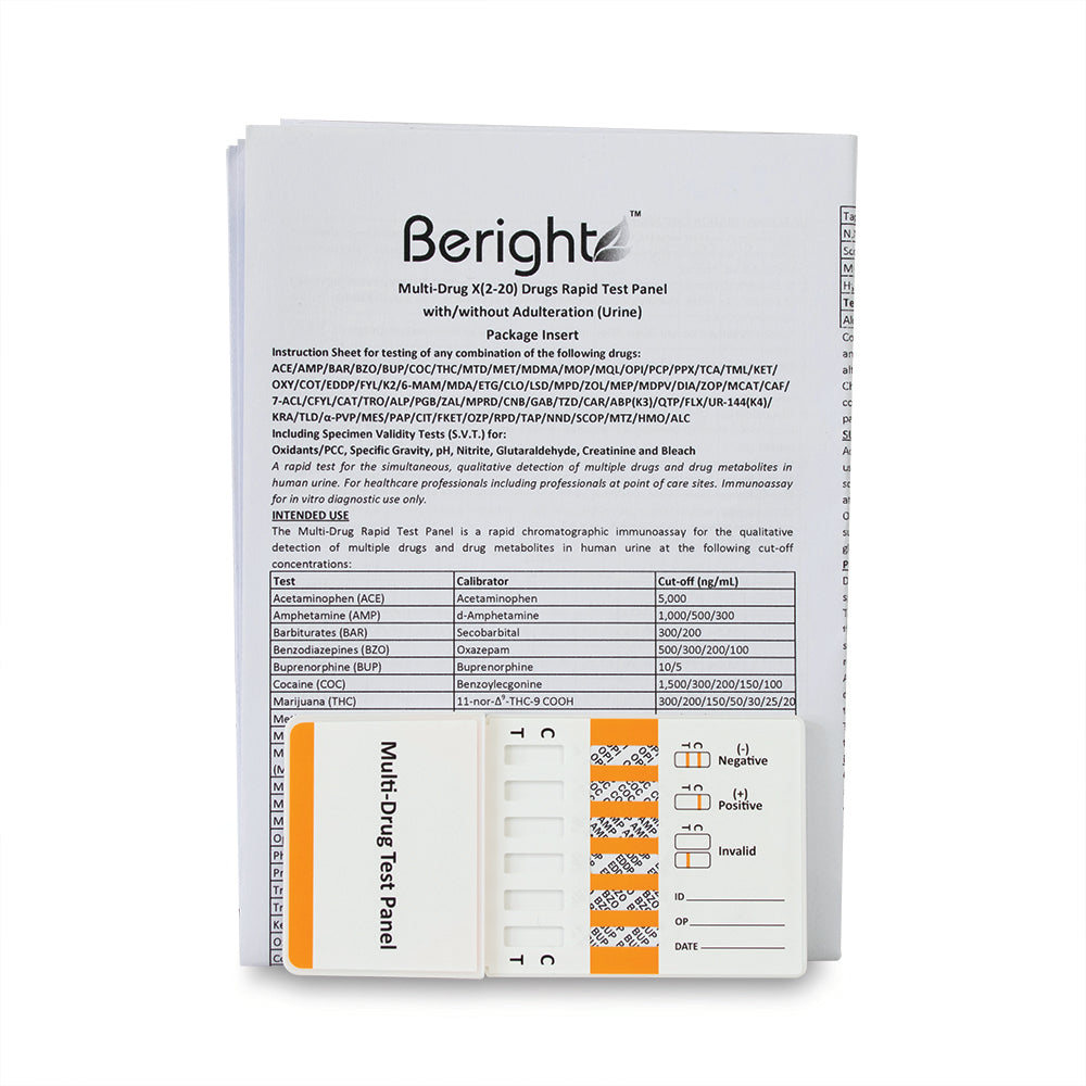Multi-Drug 6 Drugs Rapid Test Panel (Urine)(AMP/BZO/BUP/COC/EDDP/OPI) - G&M Medical Supply