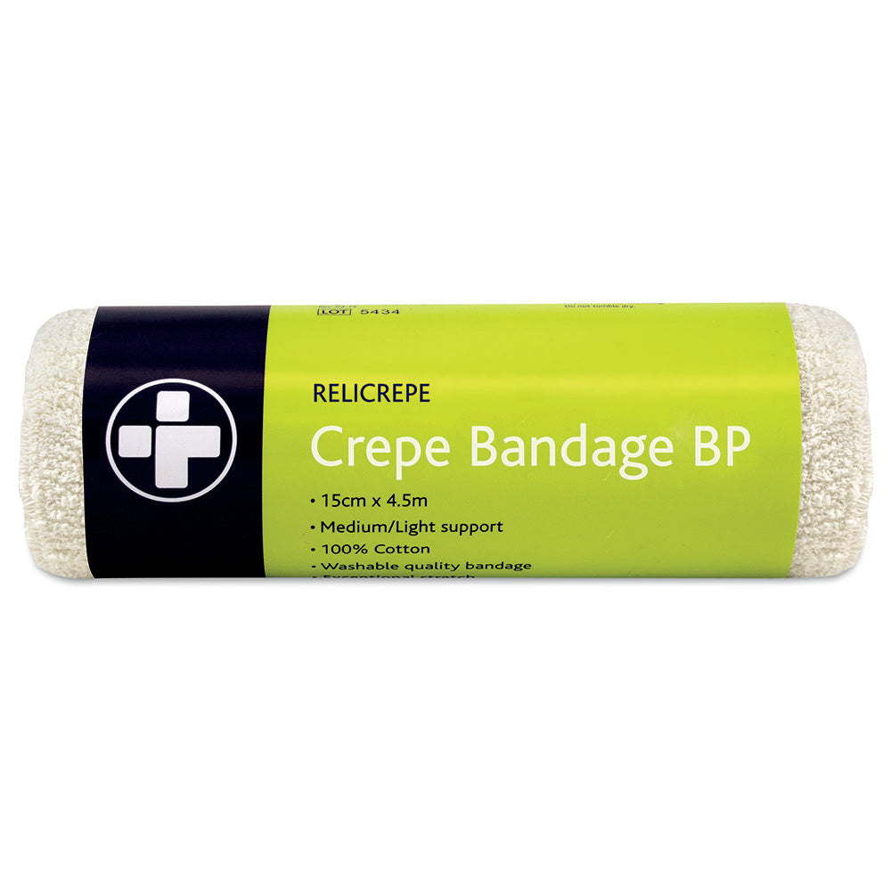 Relicrepe Crepe Bandage BP - 15cm x 4.5m - G&M Medical Supply