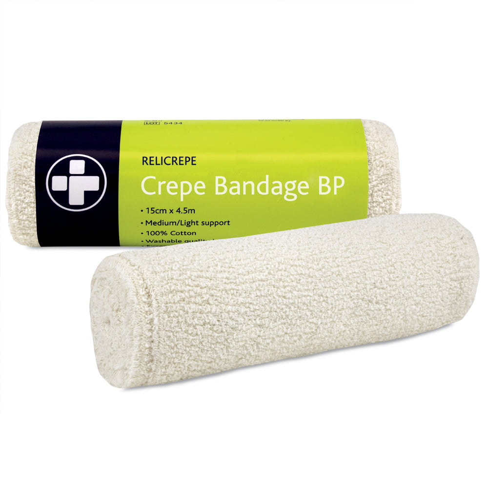 Relicrepe Crepe Bandage BP - 15cm x 4.5m - G&M Medical Supply