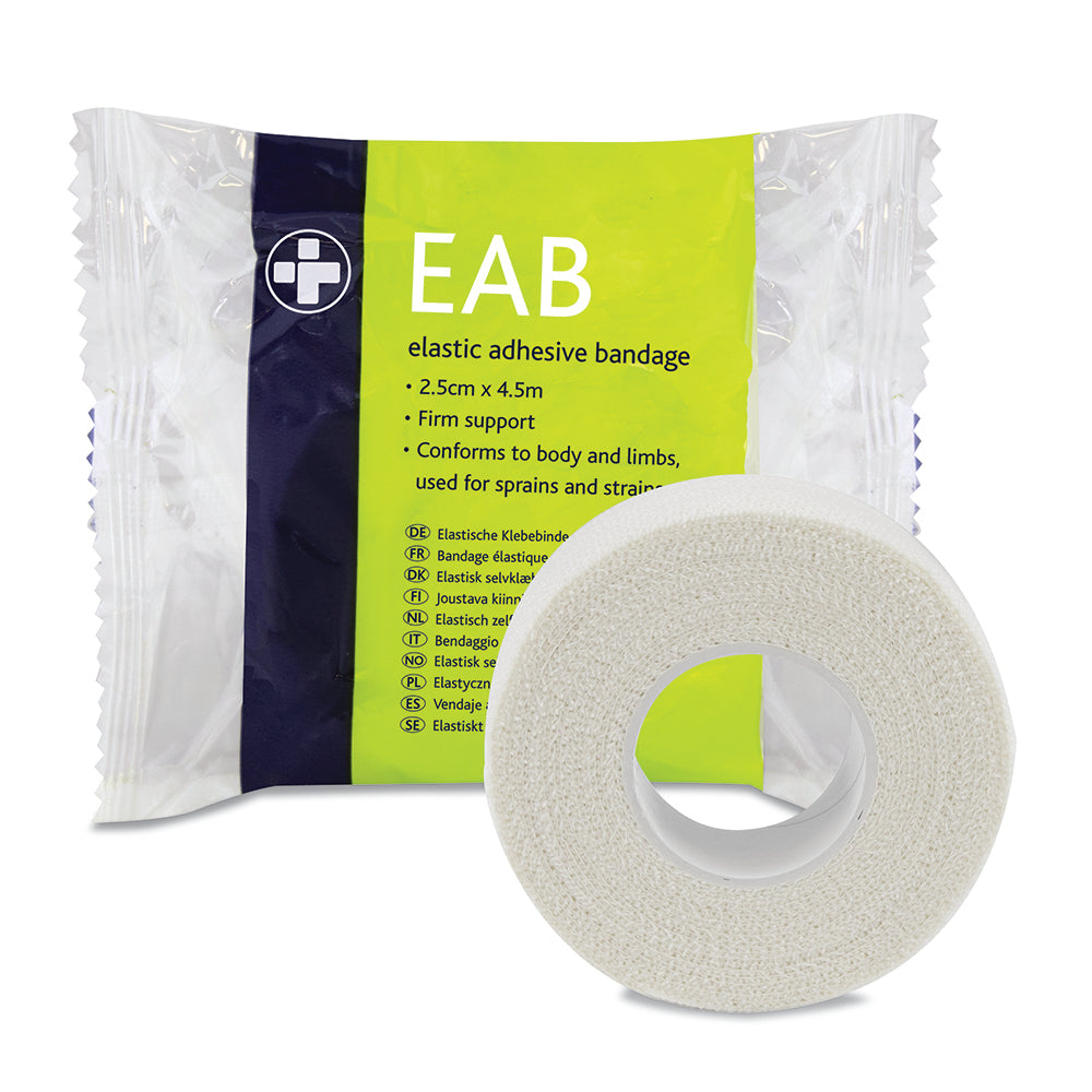 Elastic Adhesive Bandage - 2.5cm x 4.5m - G&M Medical Supply