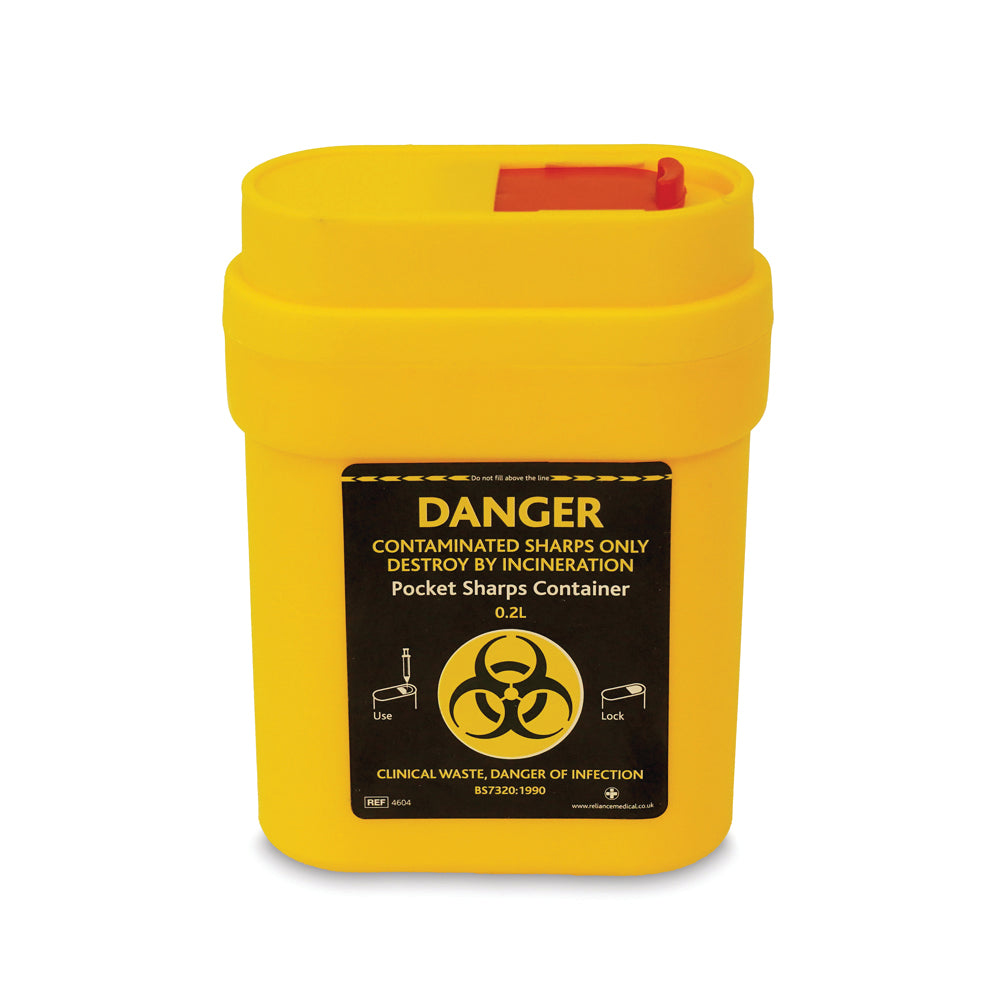 Sharps Container - 0.2ltr - G&M Medical Supply