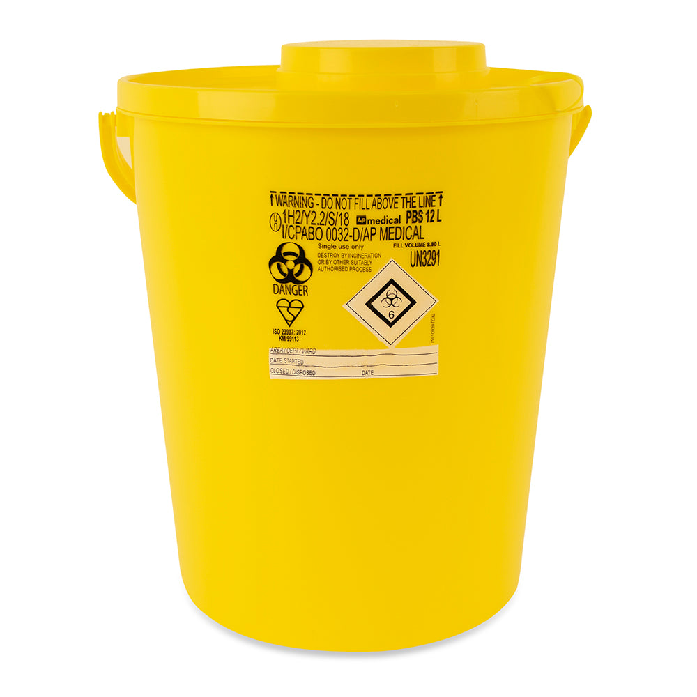 Sharps Container - 12ltr - G&M Medical Supply