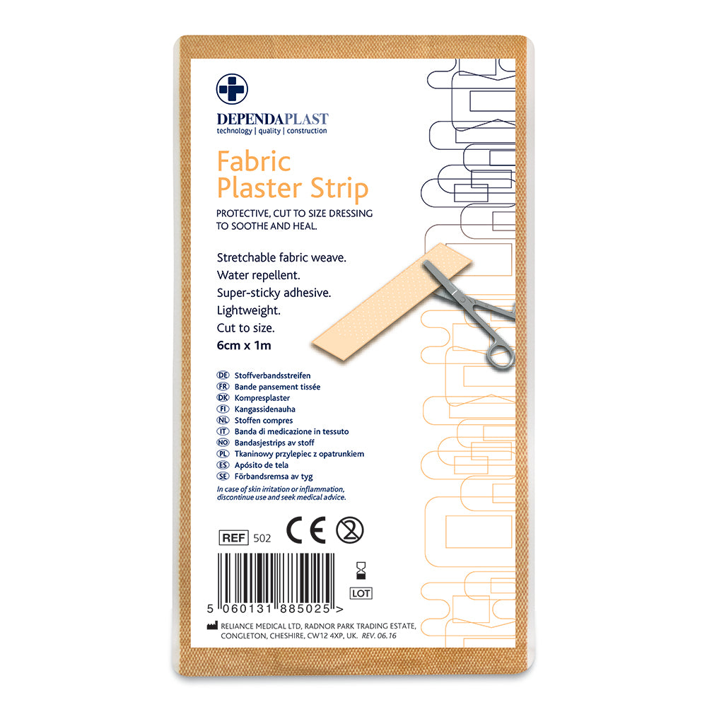 Dependaplast Advanced Fabric Plaster Strip - 6cm x 1m - G&M Medical Supply