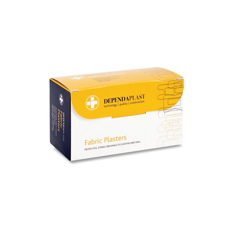 Dependaplast - Advanced Fabric Plasters - 4cm x 2cm  - Pale - Box of 100 - G&M Medical Supply