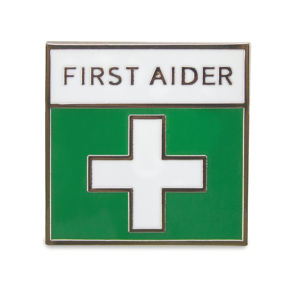 Metal Badge - First Aider - G&M Medical Supply