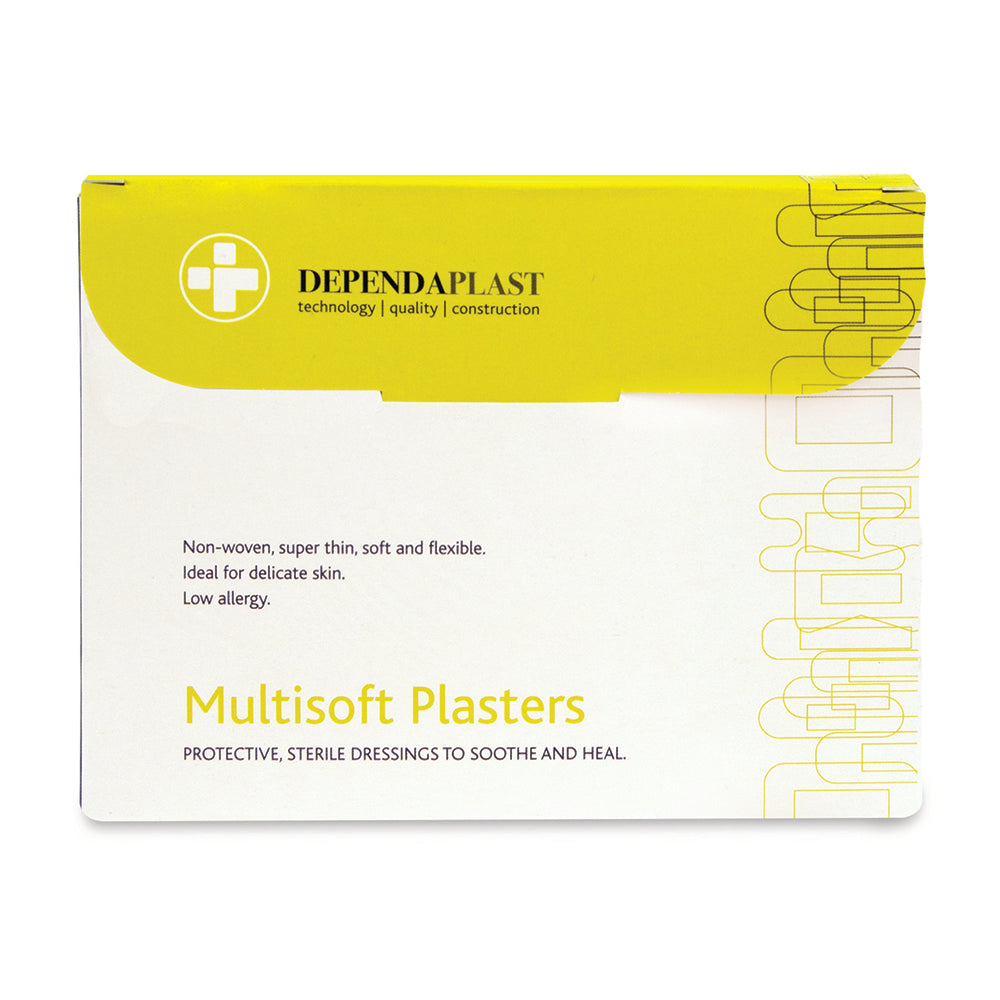 Dependaplast - Multisoft Plasters - Assorted - Pale - Box of 100 - G&M Medical Supply