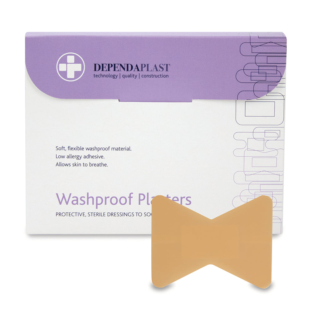 Dependaplast - Washproof Plasters - Fingertip - Pale - Box of 50 - G&M Medical Supply