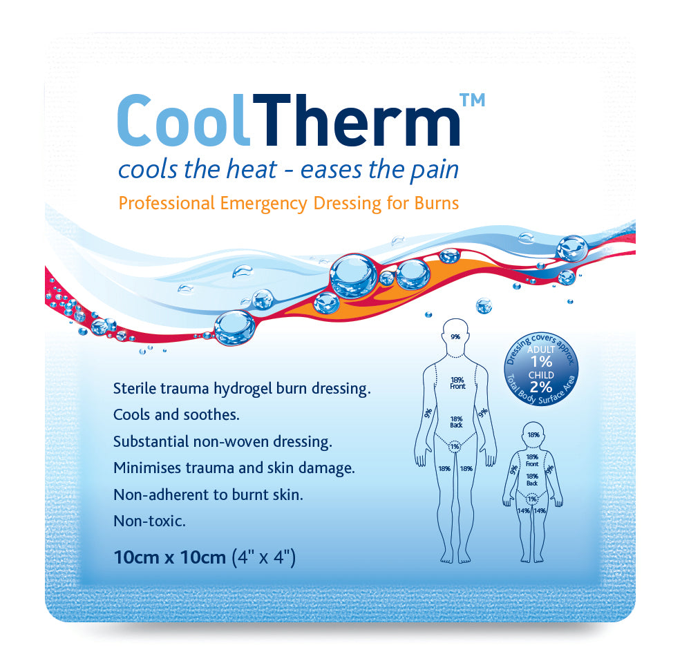CoolTherm Burn Relief Dressing 10cm x 10cm - G&M Medical Supply