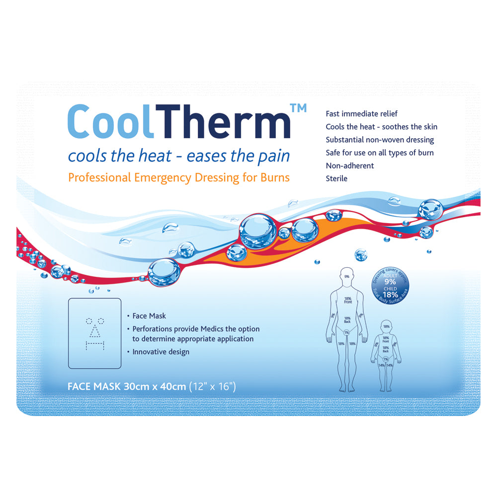 CoolTherm Burn Relief Dressing Face Mask 30cm x 40cm - G&M Medical Supply
