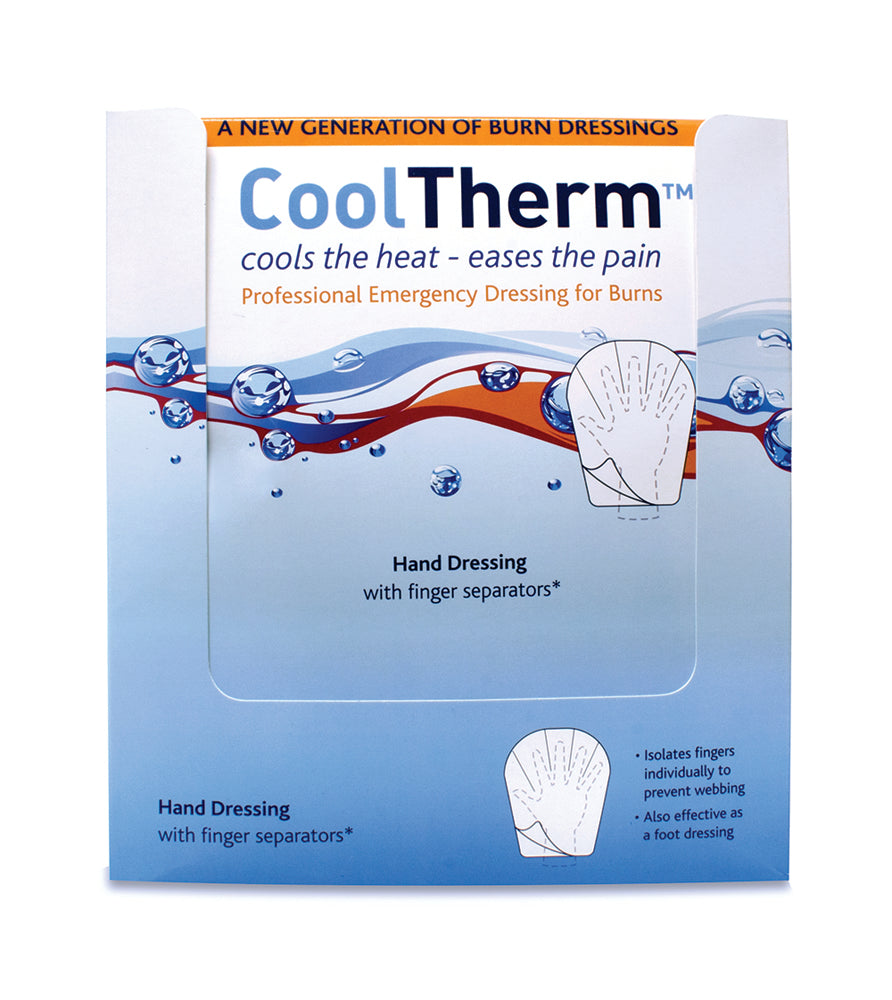 CoolTherm Burn Relief Gel Dressing - Glove 24cm x 34cm - G&M Medical Supply