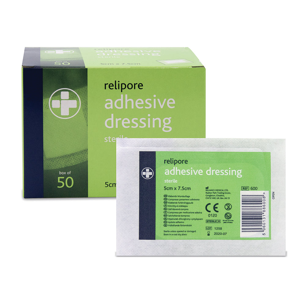 Relipore Adhesive Dressing - 5cm x 7.5cm - G&M Medical Supply
