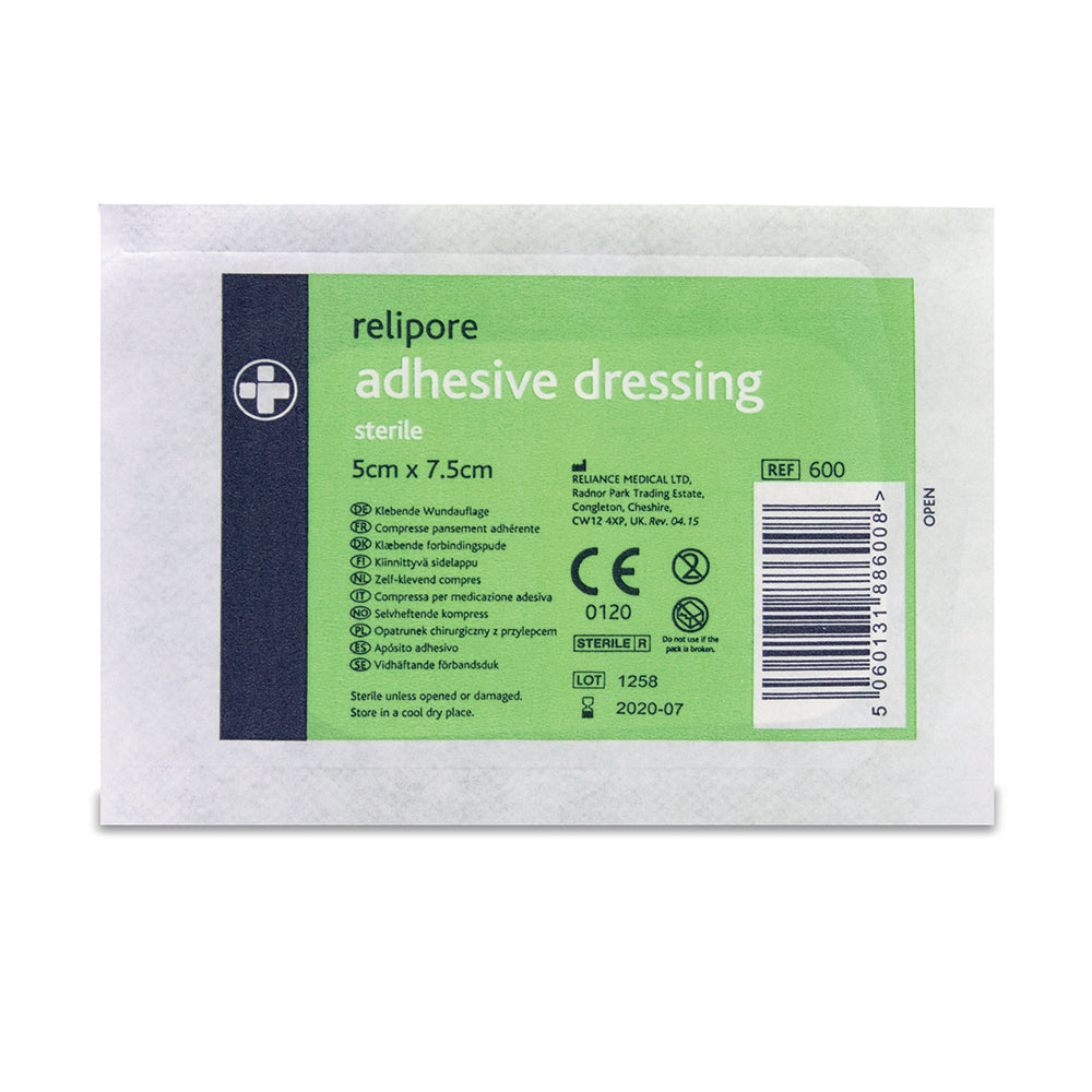 Relipore Adhesive Dressing - 5cm x 7.5cm - G&M Medical Supply