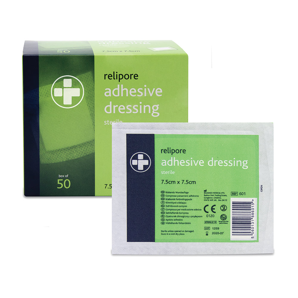 Relipore Adhesive Dressing - 7.5cm x 7.5cm - G&M Medical Supply