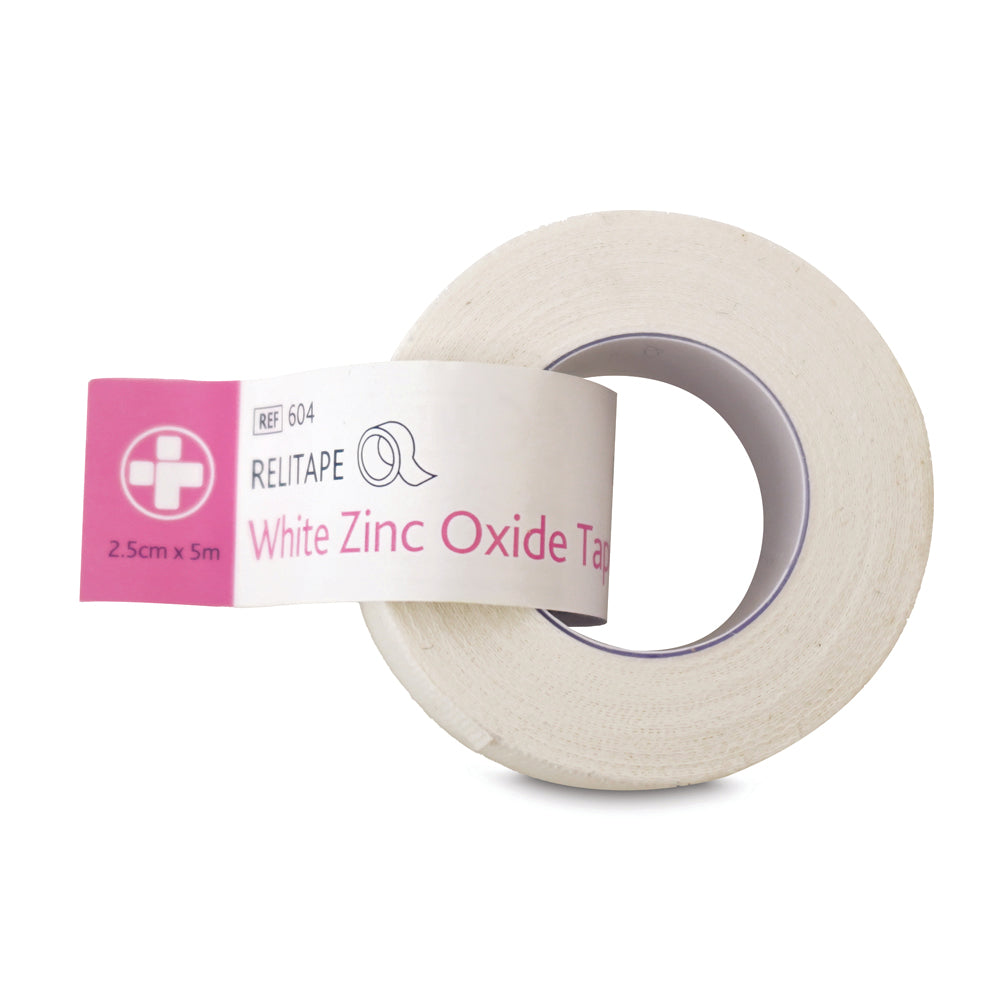Relitape Zinc Oxide Tape - 2.5cm x 5m - G&M Medical Supply