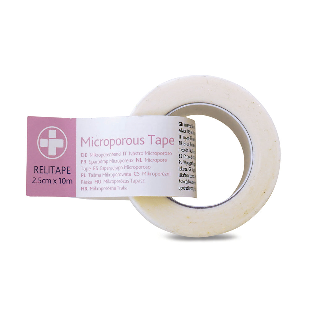 Relitape - Microporous Tape - 2.5cm x 10m - G&M Medical Supply