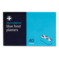 Dependaplast - Metal Detectable Washproof Plasters - Assorted - Blue - Box of 40 - G&M Medical Supply