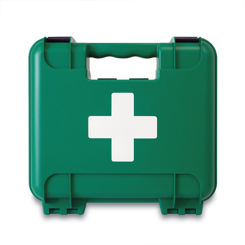 Masterchef Catering BS8599-1 First Aid Kit - Medium - Oxford Box Inc Bracket - Green - G&M Medical Supply