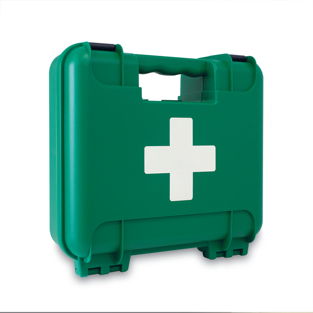 Masterchef Catering BS8599-1 First Aid Kit - Medium - Oxford Box Inc Bracket - Green - G&M Medical Supply