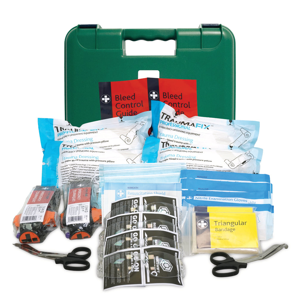 Public Access Trauma (PAcT) First Aid Kit - Titan Box - Large - Green - G&M Medical Supply