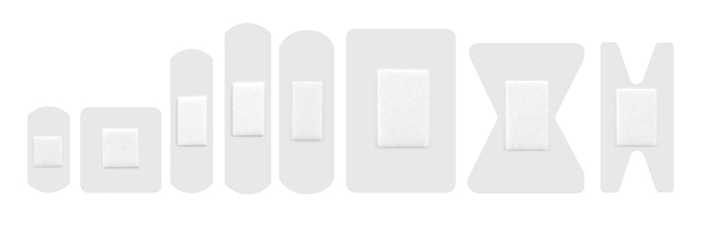 Dependaplast - Washproof Plasters - Assorted - Clear - Box of 100 - G&M Medical Supply