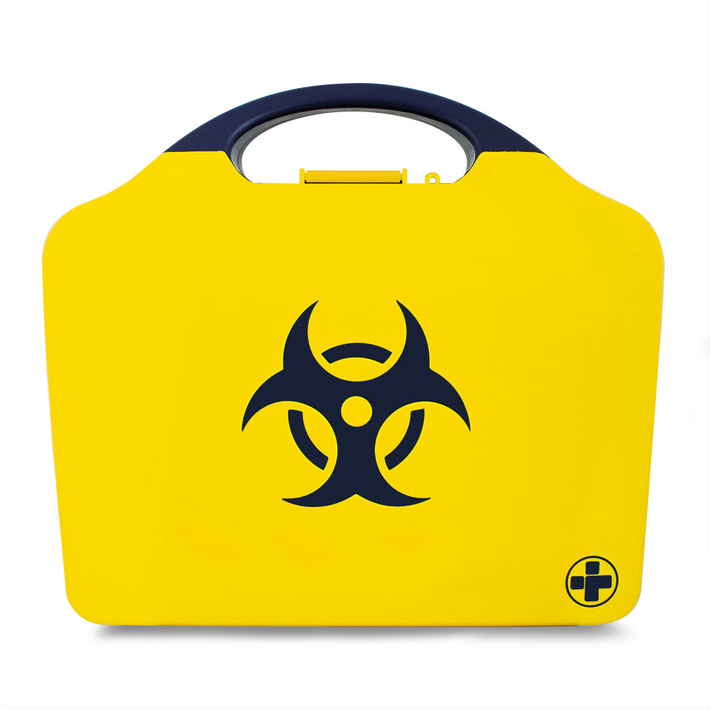Biohazard Kit - Body Fluid Clean-Up - 5 Application - Aura3 Box - Large - Yellow - G&M Medical Supply