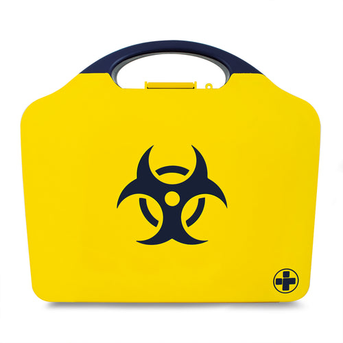 Biohazard Kit - Body Fluid Clean-Up - 5 Application - Aura3 Box - Large - Yellow - G&M Medical Supply