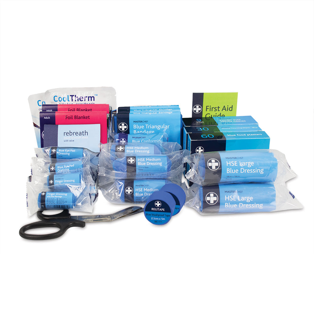 Refill for Masterchef Catering BS8599-1 First Aid Kit - Medium (428/673) - G&M Medical Supply