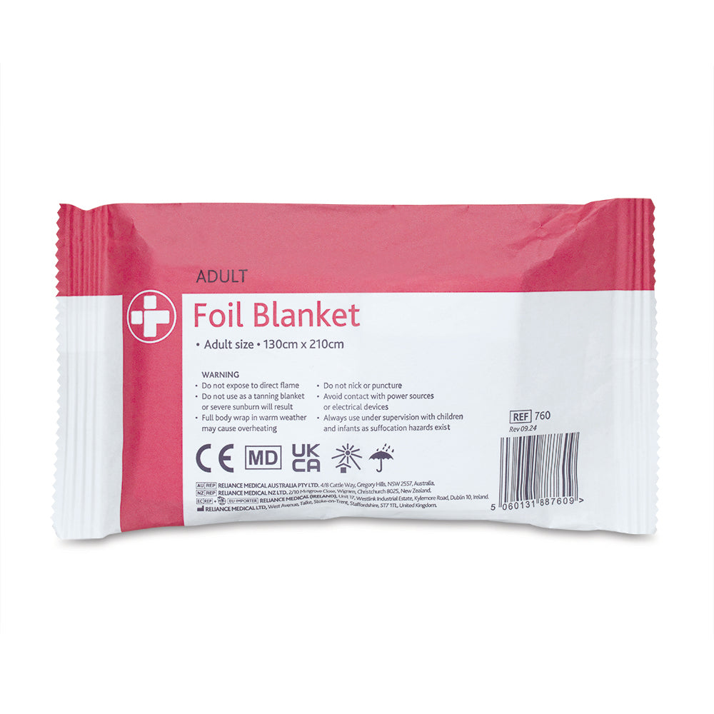 Foil Blanket - 130cm x 210cm - G&M Medical Supply