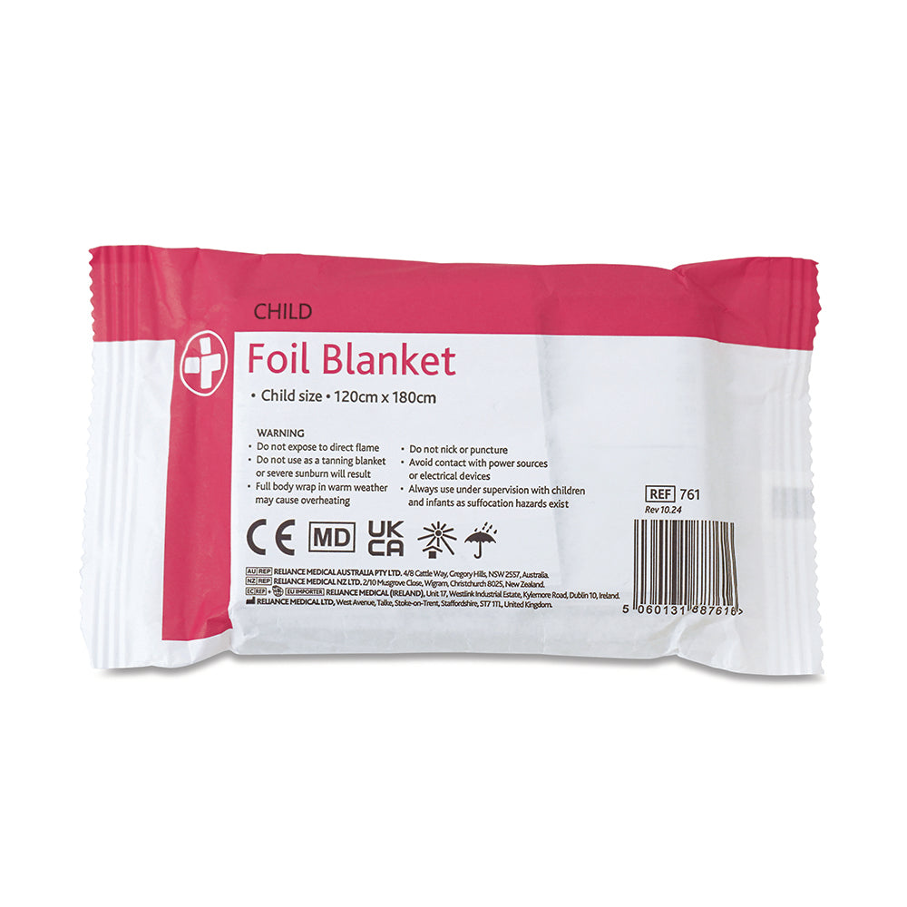 Foil Blanket - 120cm x 180cm - G&M Medical Supply