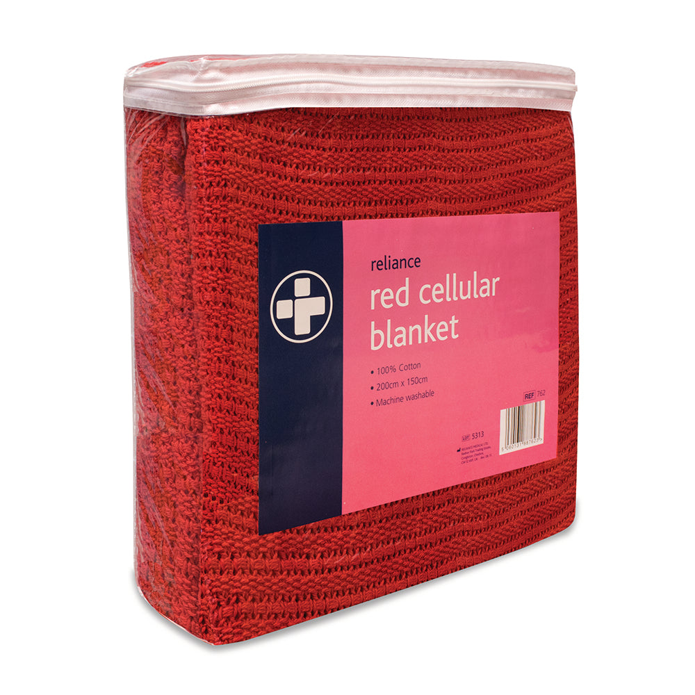 Cellular Blanket - Red - G&M Medical Supply