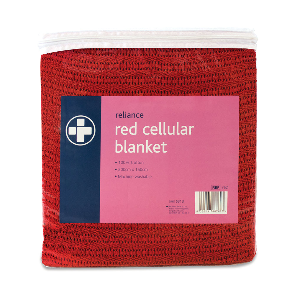 Cellular Blanket - Red - G&M Medical Supply