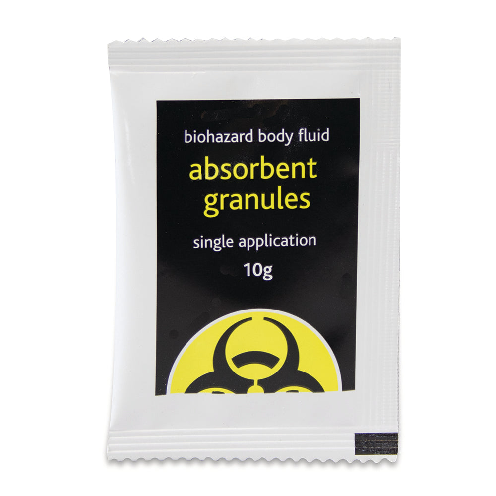 Biohazard - Body Fluid Absorbent Granules - 1 Application - 10g - G&M Medical Supply