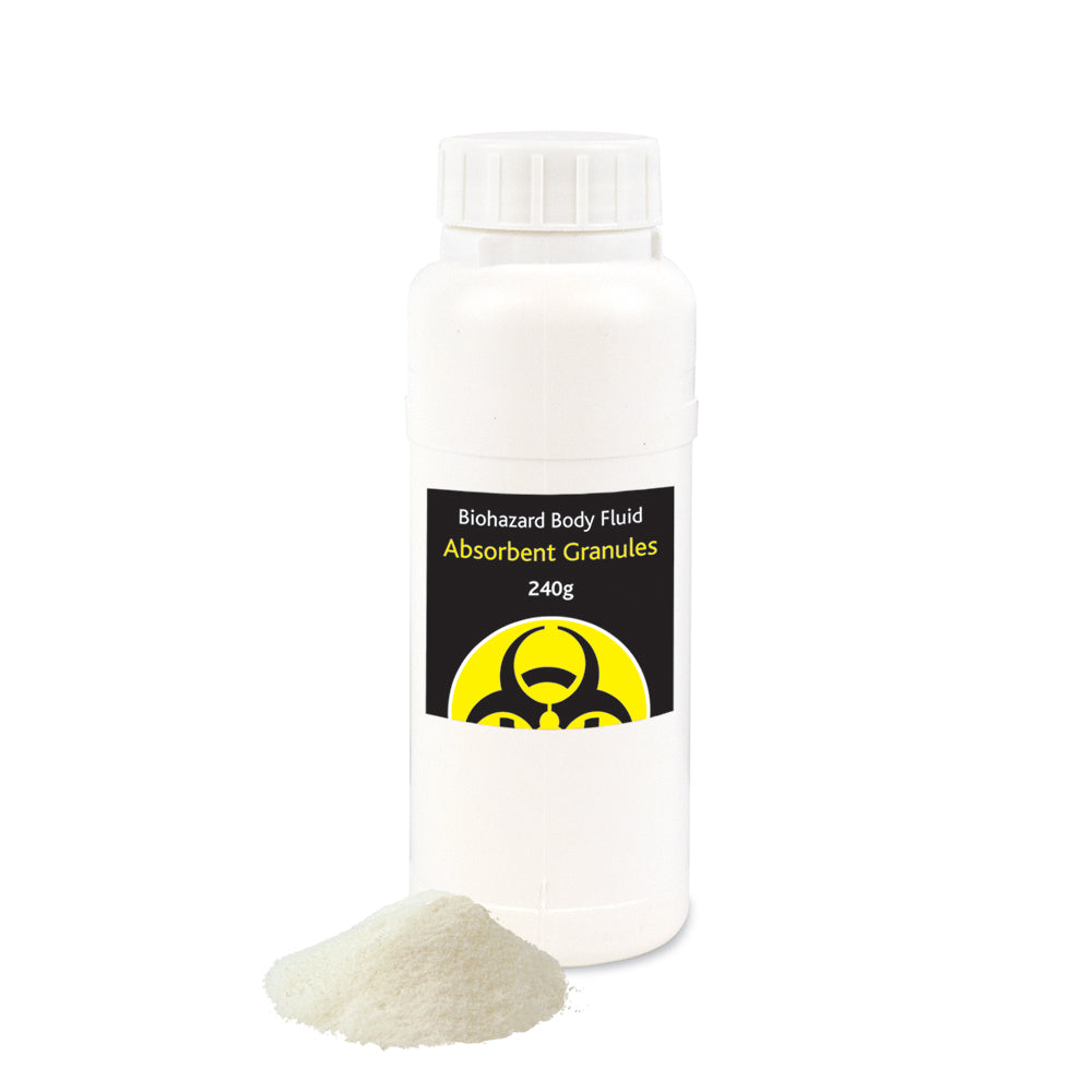 Biohazard - Body Fluid Absorbent Granules - 240g - G&M Medical Supply