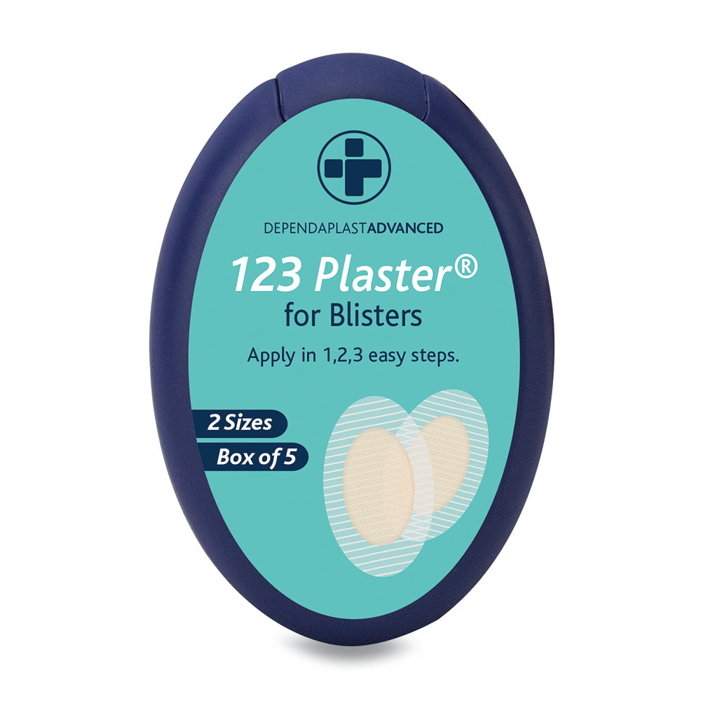 Dependaplast Advanced - 1,2,3 Blister Plasters - Assorted - Pale - Box of 5 - G&M Medical Supply