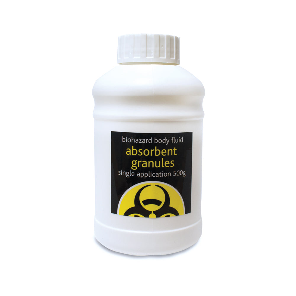 Biohazard - Body Fluid Absorbent Granules - 500g - G&M Medical Supply