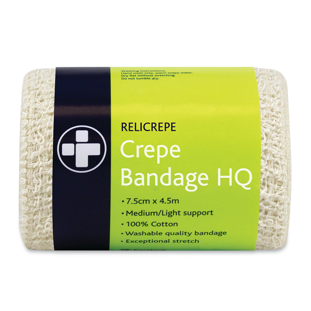 Relicrepe Crepe Bandage HQ - 7.5cm x 4m - G&M Medical Supply