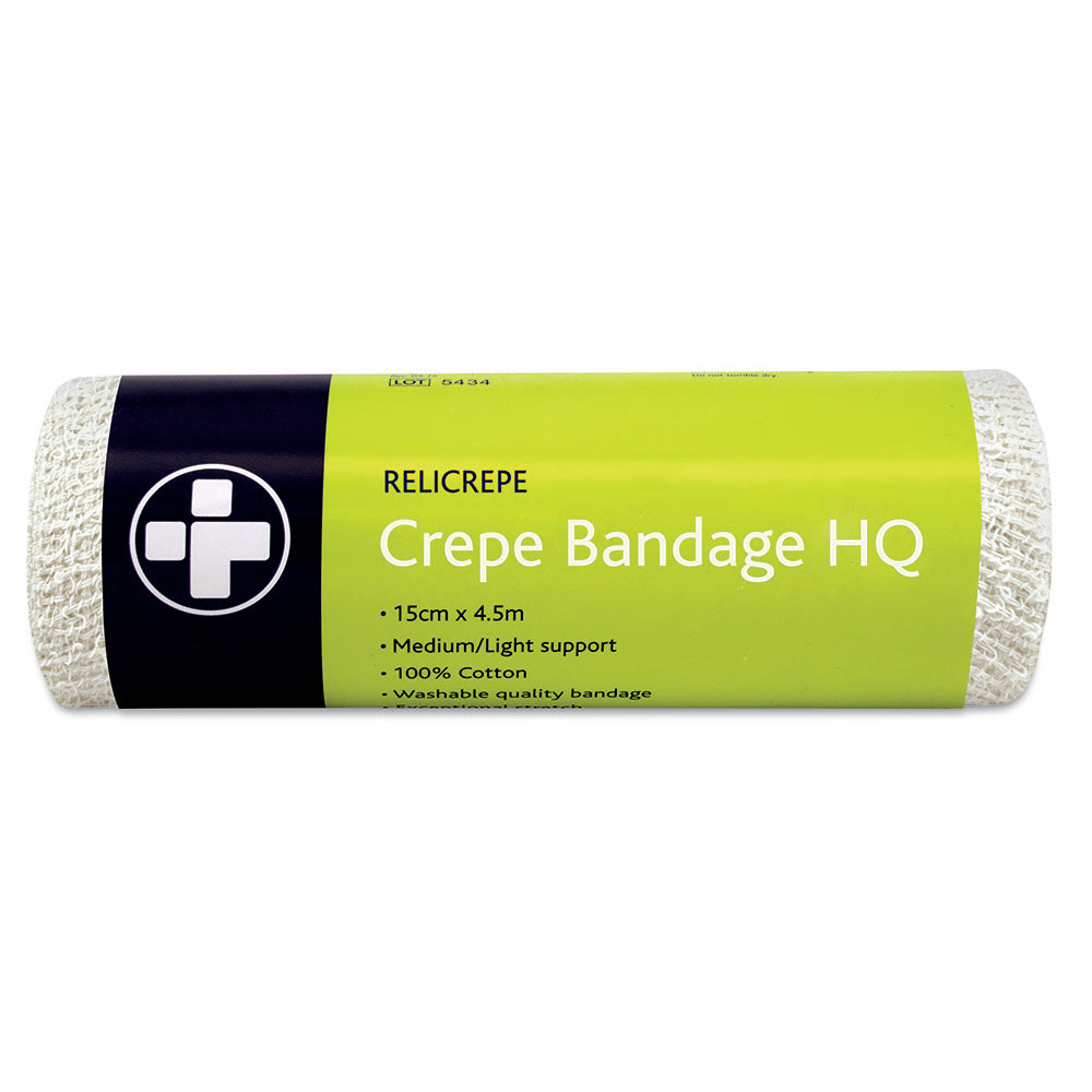 Relicrepe Crepe Bandage HQ - 15cm x 4m - G&M Medical Supply