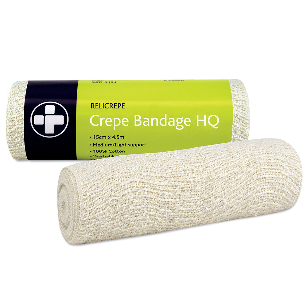 Relicrepe Crepe Bandage HQ - 15cm x 4m - G&M Medical Supply