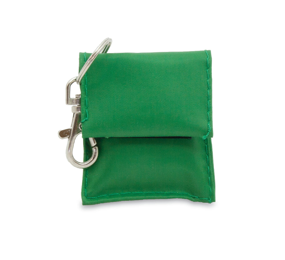 Rebreath Mouth to Mouth Shield with Valve in Keyring Pouch (Unprinted) - G&M Medical Supply