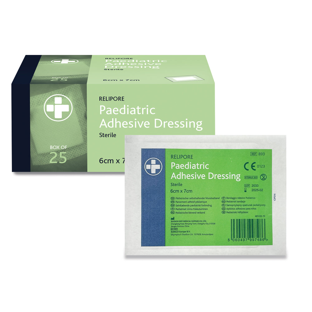 Relipore Paediatric Adhesive Dressing - 6cm x 7cm - G&M Medical Supply