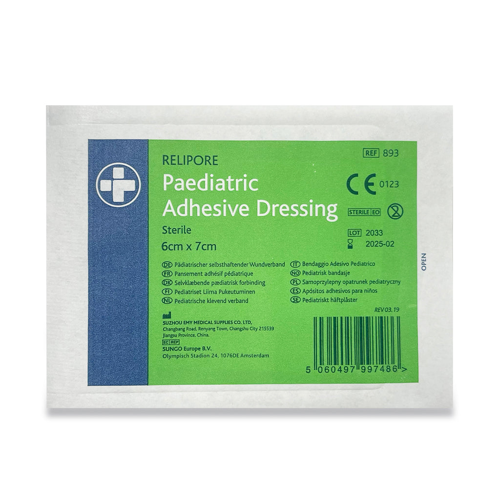 Relipore Paediatric Adhesive Dressing - 6cm x 7cm - G&M Medical Supply