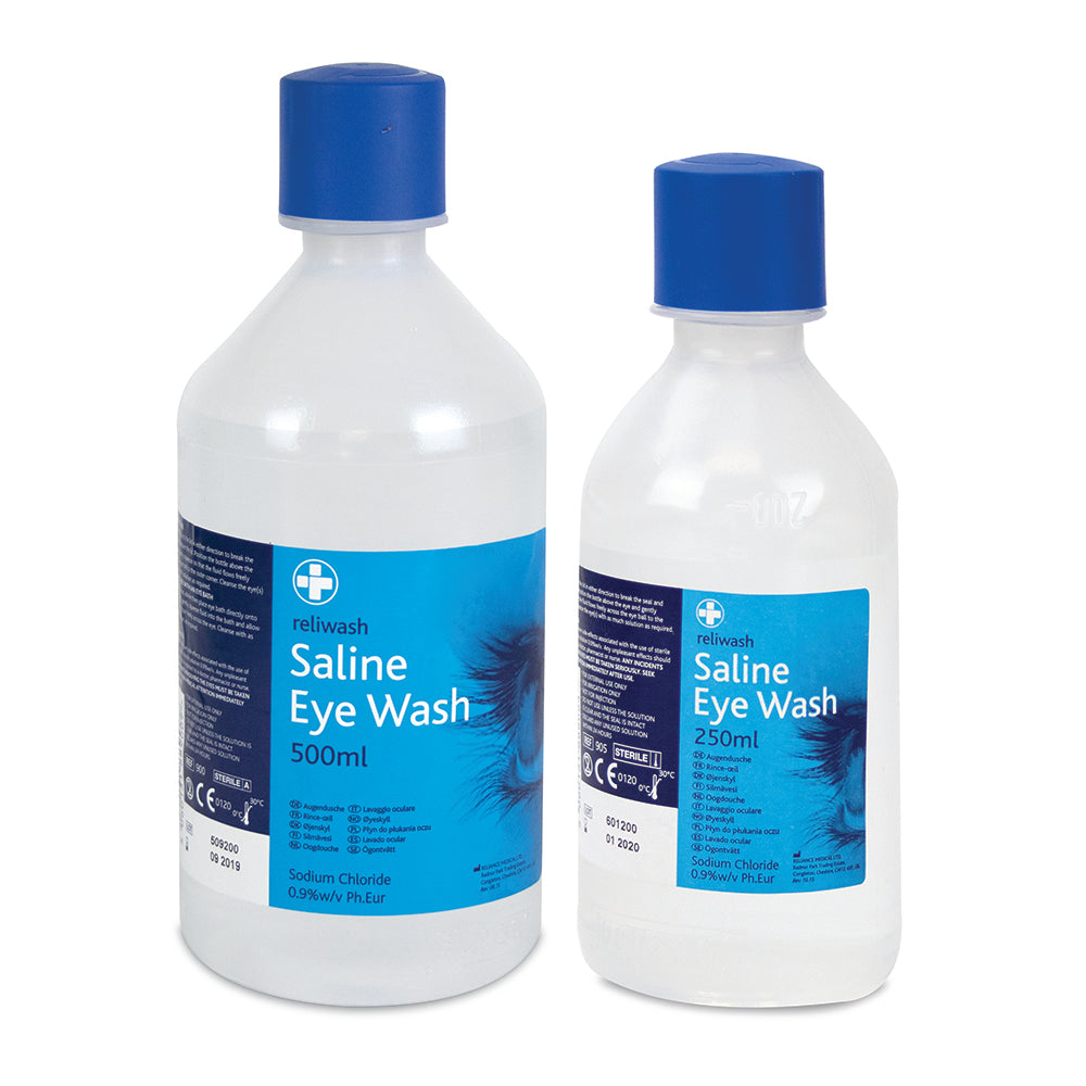 Reliwash Saline Eye Wash - 500ml - G&M Medical Supply