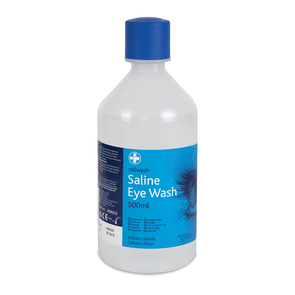 Reliwash Saline Eye Wash - 500ml - G&M Medical Supply